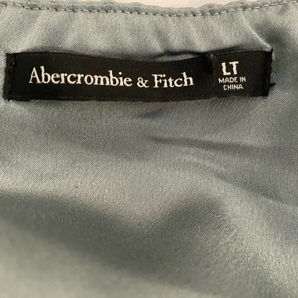 Abercrombie & Fitch Pleated Midi Dress, Sage green - Picture 5 of 5